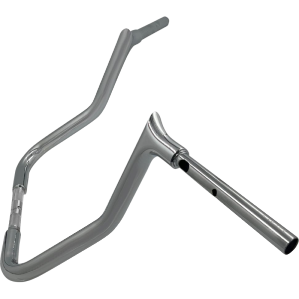 (image for) FAT BAGGERS INC 13" EZ Install Reduced Reach Pointed Top Handlebar, Chrome