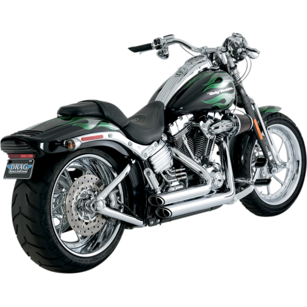 (image for) Vance & Hines Shortshots Staggered Exhaust System Chrome