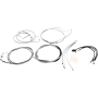 (image for) XR Stainless w/ Chrome Fittings DOT Handlebar Installation Kit, 15"-17" Apes