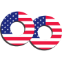 (image for) Factory Effex Moto Grip Donuts - Flag (red/white/blue)