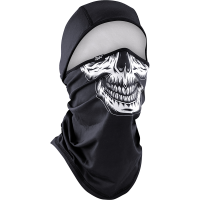 (image for) Zan Headgear SportFlex™ Convertible Balaclava - Black/White Skull