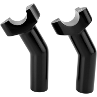 (image for) Forged Aluminum Pullback Risers Black 4.5"