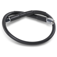 (image for) Black Vinyl-Coated Stainless Steel Brake Line 16"