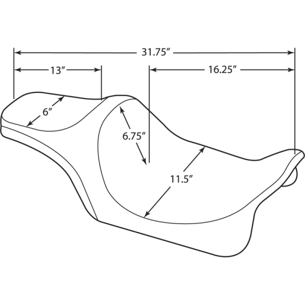 (image for) DRAG SPECIALTIES SEATS Predator III Seat Smooth