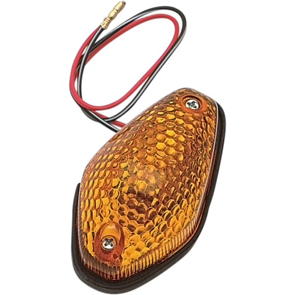 (image for) K&S TECHNOLOGIES Teardrop Marker Light - Amber (Single Filament)