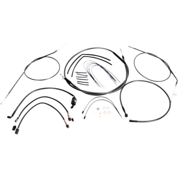 (image for) MAGNUM Black Pearl Designer DOT Handlebar Installation Kit, 10"-12" Apes