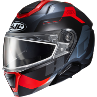 (image for) HJC i91 Helmet, Carst, Semi-Flat Gray/Red, M