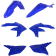 (image for) Acerbis Replacement Standard Kit - OEM 23 blue