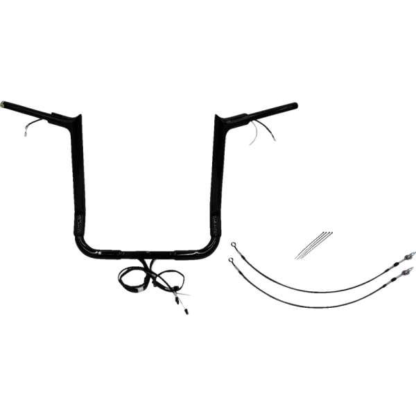 (image for) EZ Install Handlebar Kit Gloss Black 16" Rise