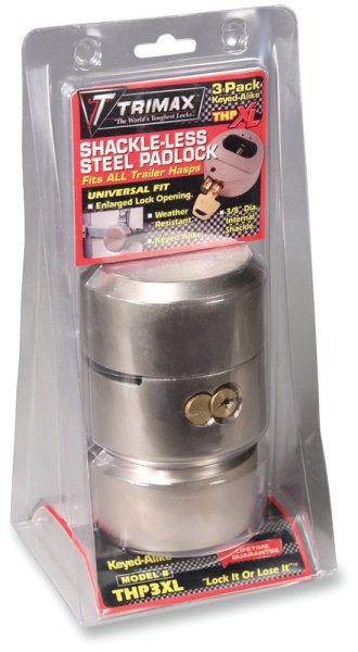 (image for) Trimax Magnum Shielded 'Hockey Puck' Door Locks, 3 pk.
