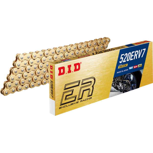 (image for) DID 520ERV7 Road Racing Chain - 120 Links, Gold