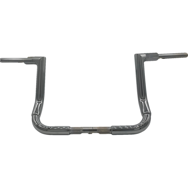 (image for) FAT BAGGERS INC EZ Install Flat Top Handlebar - Chrome, 12” Rise