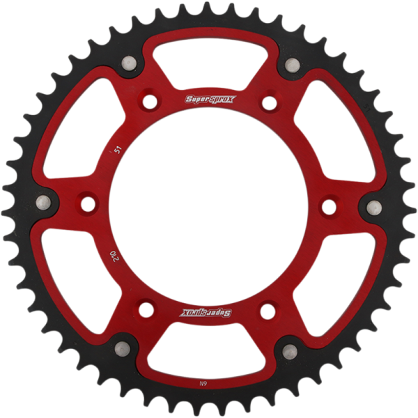 (image for) Supersprox Rear Sprocket - 51T (Stealth/red)