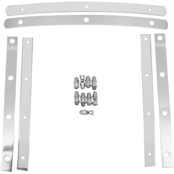 (image for) MEMPHIS SHADES METRIC Windshield Straps Polished Stainless Steel