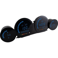 (image for) HD-03 Four-Piece Gauge Kit - Blue LED Display