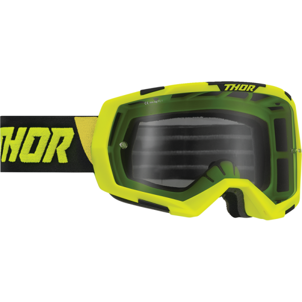 (image for) Thor Regiment Goggles - Lime/Black (Smoke Lens)