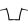 (image for) 12" EZ Install Pointed Top Handlebar, Gloss Black (FLTRX Fitment)
