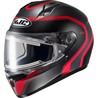 (image for) HJC C10 Elie Helmet - Semi-Flat Black/Red - Size S