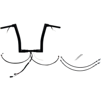 (image for) Fat Baggers Flat Top EZ Install Handlebar 14" Gloss Black