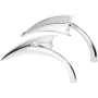 (image for) Arlen Ness Micro Mirrors - Scoop, Left - Chrome