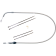 (image for) Quick Connect Braided Upper Clutch Cable - Polished Stainless