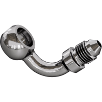(image for) Polished Stainless 90° 3/8"/10 mm Banjo Fitting