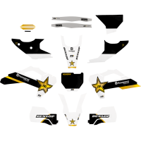(image for) D'Cor Visuals Complete Graphics Kit - Rockstar Husqvarna, black background