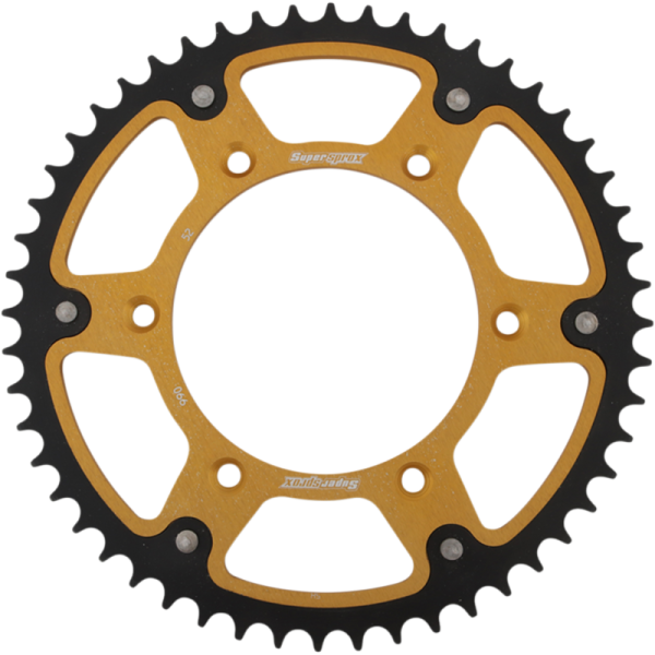 (image for) SUPERSPROX Stealth/gold Rear Sprocket - 52T