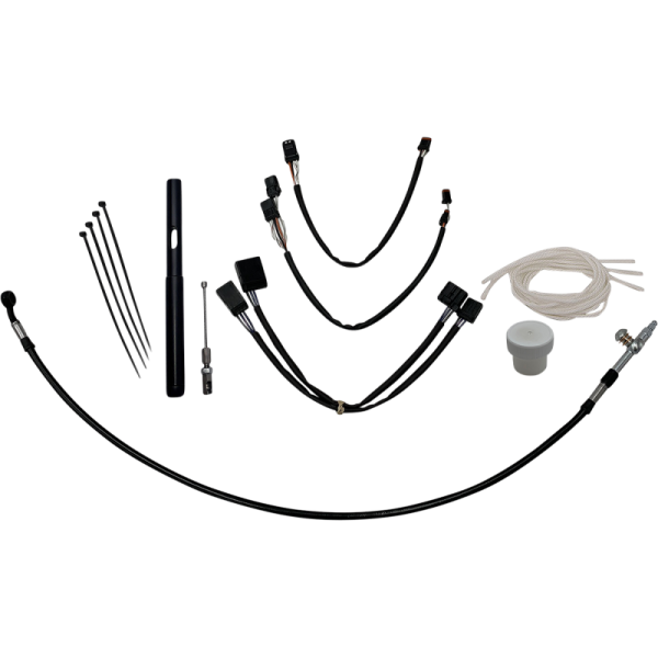 (image for) FAT BAGGERS INC EZ Install Kit Black Braided 14"