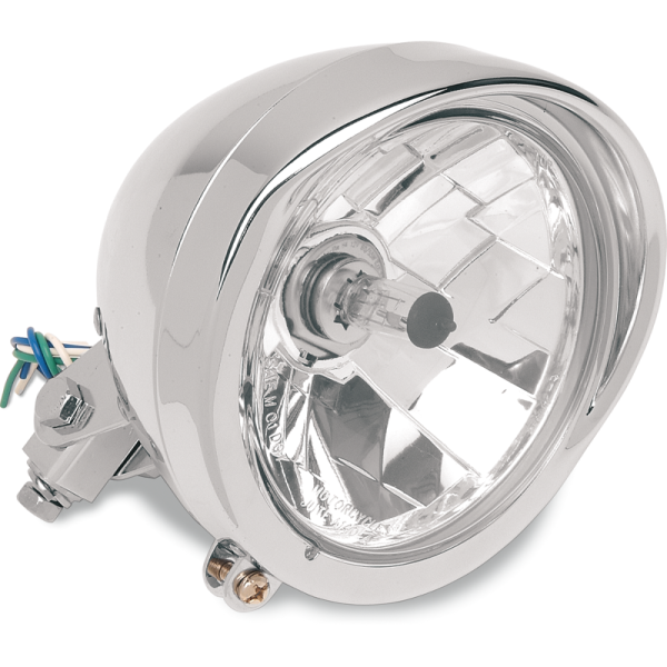 Drag Specialties 5 3/4" Diamond-Style Bottom-Mount Headlight Assemblies