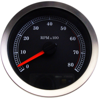 (image for) 4" Electronic Tachometer Black Face