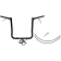 (image for) Gloss Black 16" Pointed Top Handlebar Kit