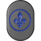 (image for) Antenna Cover Right Rear Black Fleur-de-lis