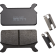 (image for) Organic Aramid Fiber Brake Pad - Rear 1720-0207