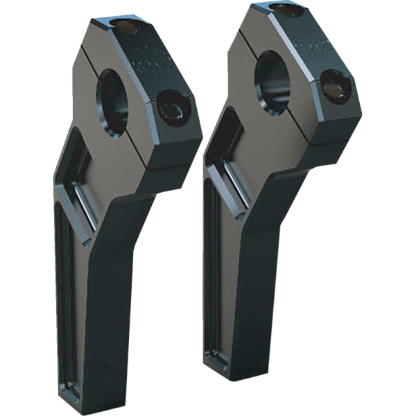 (image for) Todds Cycle 6" Anodized Black Pullback 1" Handlebar Riser Kit