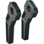 (image for) 6" Anodized Black Pullback 1" Handlebar Riser Kit