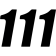 (image for) SX Series Numbers - 6" Black - No. 1