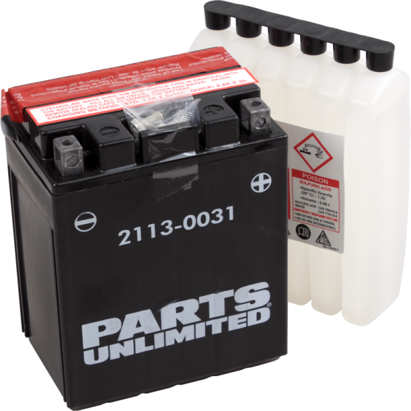 (image for) PARTS UNLIMITED BATTERIES High-Performance AGM Maintenance-Free Battery YTX14AHL-BS