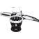 (image for) Gen 2 Driver Drink Holder - Chrome Finish, Chrome H-Bar Mount for 7/8" or 1" bars
