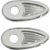 (image for) Rear Turn Signal Adaptor/Cover Plates, Chrome