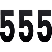 (image for) Standard Numbers - 8" Black - No. 5