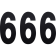 (image for) Standard Numbers - 6" Black - No. 6
