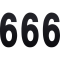(image for) Standard Numbers - 6" Black - No. 6
