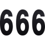 (image for) Standard Numbers - 6" Black - No. 6