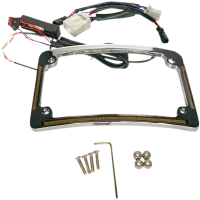 (image for) LED Radius License Plate Frame Chrome