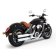 (image for) Slip-On Mufflers - 3.5" chrome w/ black end caps (pr.)