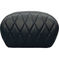 (image for) Sissy Bar Pad Single Diamond Dull Black Vinyl