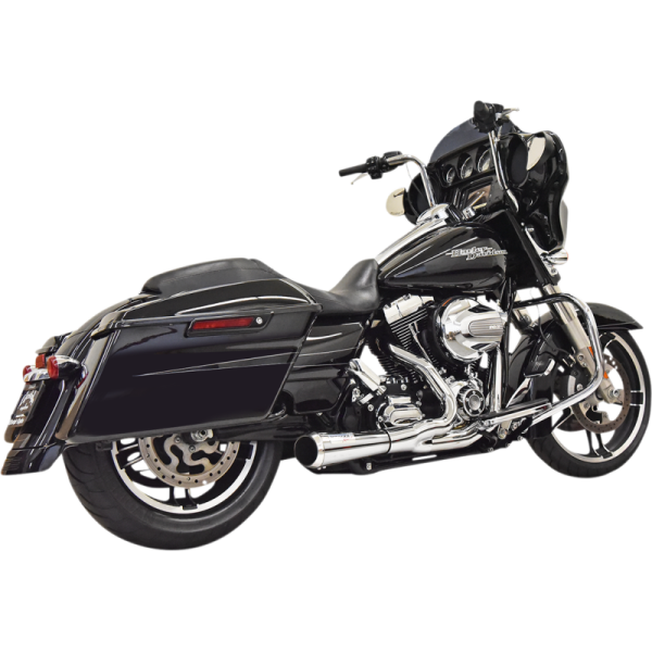 (image for) BASSANI XHAUST Short Road Rage 2-into-1 Exhaust System Chrome