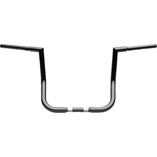 (image for) LA Choppers Gloss Black 1 1/4" Twin Peaks Touring Handlebars, 14" End Rise