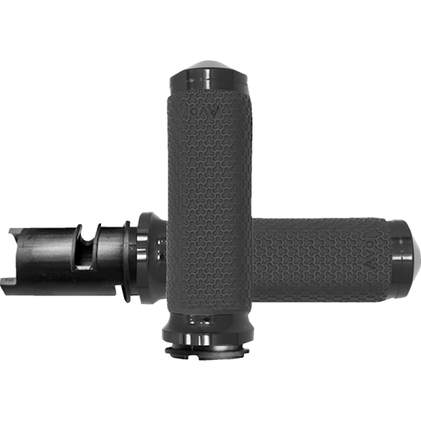 (image for) AVON GRIPS Avon Memory Foam Grips - Medium, Round, Black Anodized